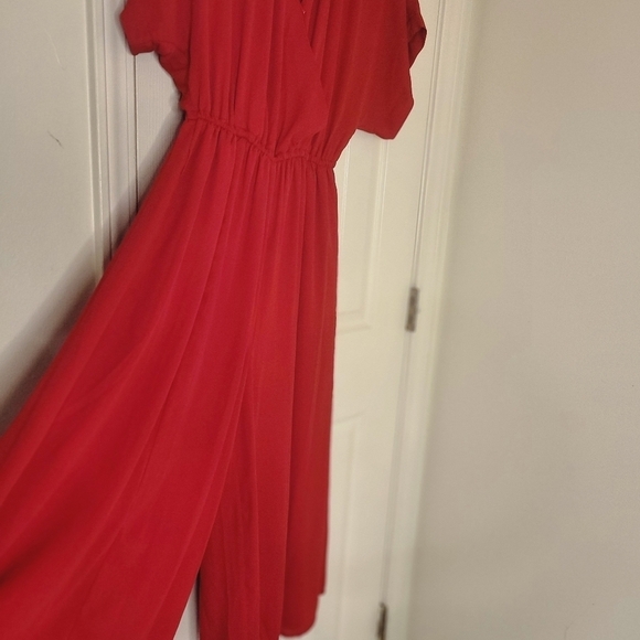 MODCLOTH Wide Leg Jumpsuit size XS Red NWT - Picture 8 of 16